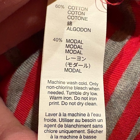 Gap Women's Modern Boatneck Striped Long Sleeve Top size S NWT - Picture 9 of 10